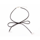 Elegant Tie Bow Women Fashion Pearl Wild Black Color Necklace image