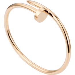 Nail Style Rose Gold Colored Titanium Steel Women Bracelet