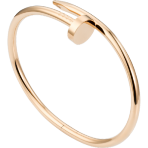 Nail Style Rose Gold Colored Titanium Steel Women Bracelet