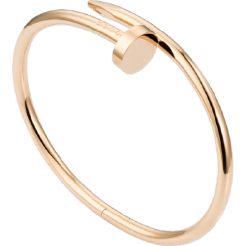 Nail Style Rose Gold Colored Titanium Steel Women Bracelet image