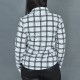 Women Fashion Lattice Simple Long-Sleeved Shirt - White image
