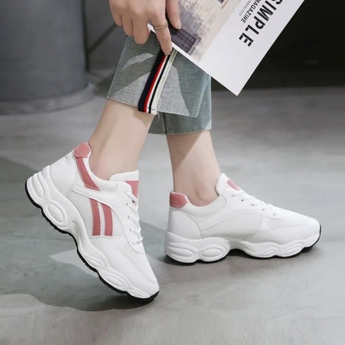 Sports Shoes Breathable Casual Fashion Sneakers - White image