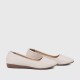 Professional Ladies Soft Leather Shallow Mouth Flat Shoes - Brown image