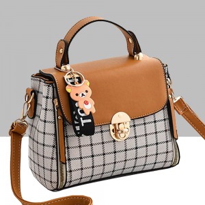 Small Square New Fashion Cross Border Women Shoulder Handbag - Brown
