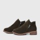 Women Chukka Style Leather Casual Boots - Green image