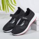 Non Slip Breathable Walking Sports Shoes - Black image