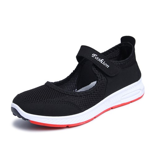 Non Slip Breathable Walking Sports Shoes - Black image