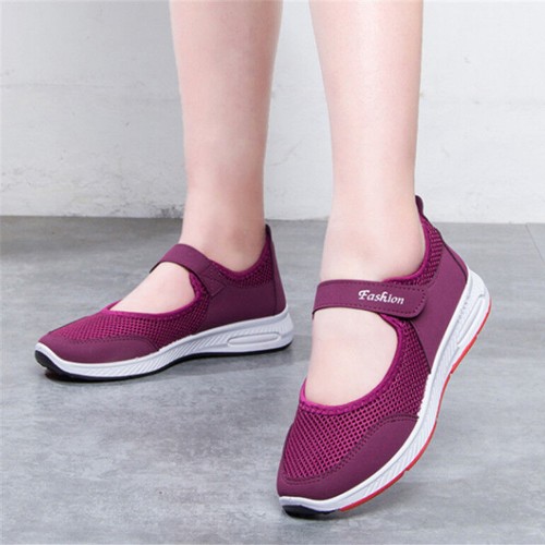Non Slip Breathable Walking Sports Shoes - Pink image