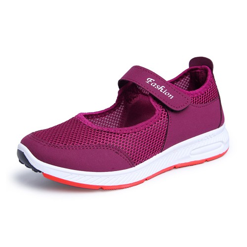 Non Slip Breathable Walking Sports Shoes - Pink image