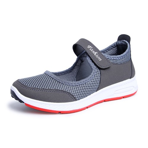 Non Slip Breathable Walking Sports Shoes - Grey image