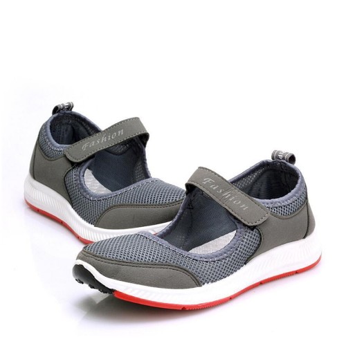 Non Slip Breathable Walking Sports Shoes - Grey image
