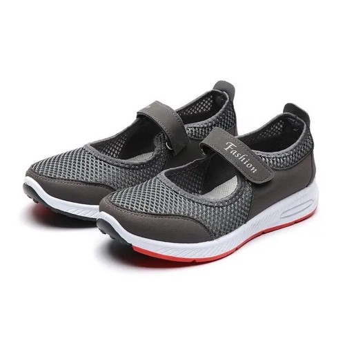 Non Slip Breathable Walking Sports Shoes - Grey image