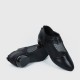 Hollow Bottom Lace with Net Breathable Flat Shoes - Black image