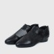 Hollow Bottom Lace with Net Breathable Flat Shoes - Black image