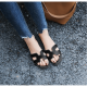 Casual Flip Flop H-Type Fashion Wear Women Slipper - Black image