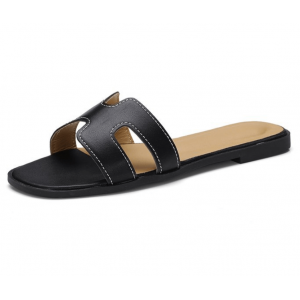 Casual Flip Flop H-Type Fashion Wear Women Slipper - Black