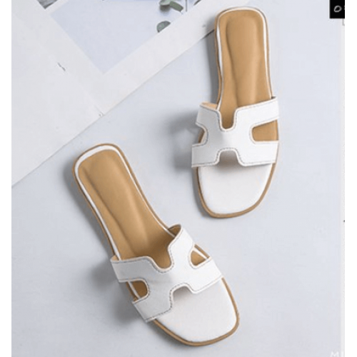 Casual Flip Flop H-Type Fashion Wear Women Slipper - White image