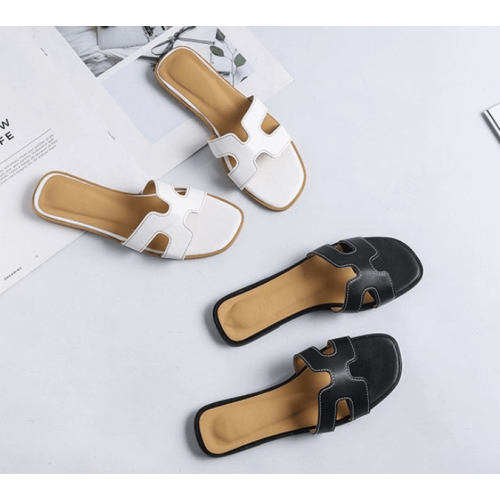 Casual Flip Flop H-Type Fashion Wear Women Slipper - White image