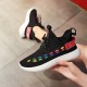 Double Stripes Color contrast Running Sneakers - Black image