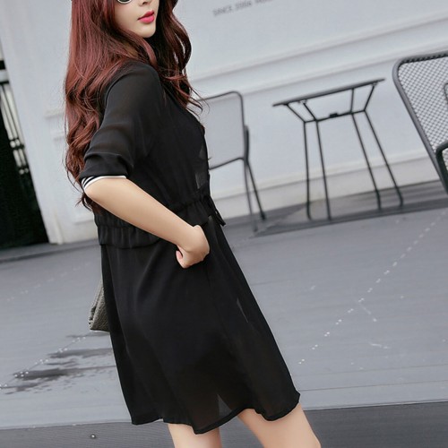 Long Sleeve Vintage Chiffon Ladies Cardigans 