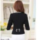 Long-sleeve Cardigan Short Skinny Ladies Jacket - Black image