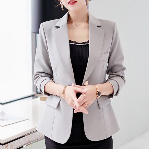 Formal Wear Slim Blazer Suit Jacket - Grey