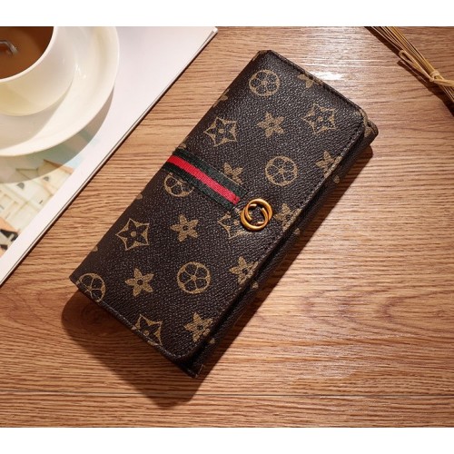 Mini Designers Texture Handy Women Wallet - Brown image