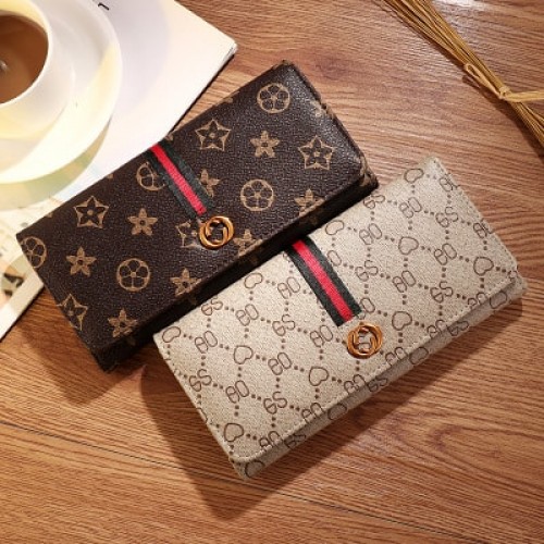Mini Designers Texture Handy Women Wallet - Brown image