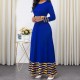 Long Sleeved High Waist Maxi Dress 