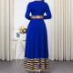 Long Sleeved High Waist Maxi Dress 