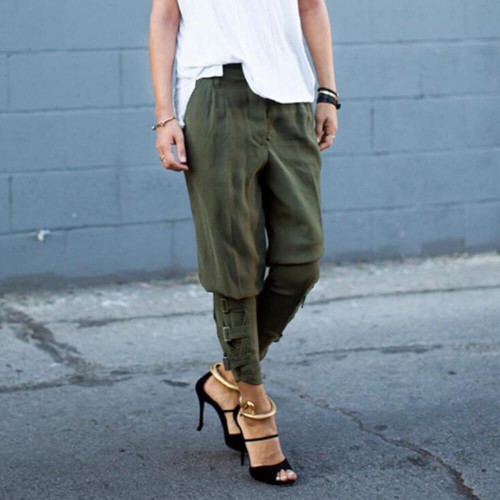 Elastic Comfortable Slim Fit Tie Trouser 