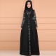 Arabic Elegant Style Long Sleeved Maxi Dress - Black image