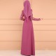 Arabic Elegant Style Long Sleeved Maxi Dress - Pink image