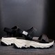 Women Casual Strap Sporty Magic Cushion Wedge Heel Sandal - Black image