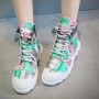 Trendy High Top Lace Up Hip Hop Martin Sneakers - Blue