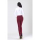 Women Casual Harem Pants Spring and autumn Trousers Real Shot - RED image