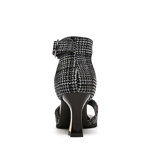 New Fish Mouth European Style Belt Buckle High Heel Sandal - Black image
