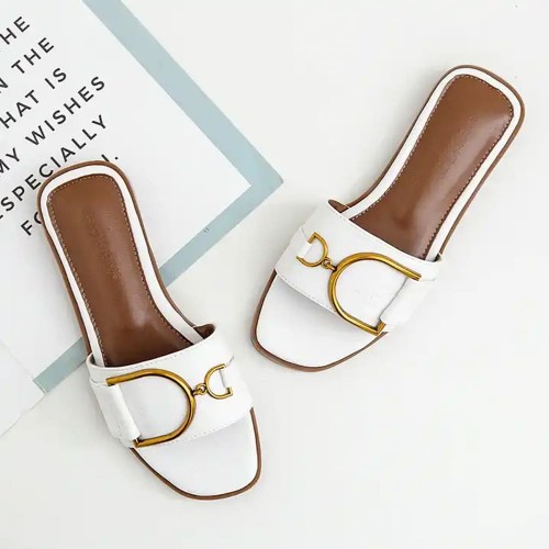  Casual Fashion Flip Flop Casual Flat Slippers - White image