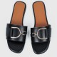 Casual Fashion Flip Flop Casual Flat Slippers - Black image