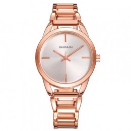 Luxury Design Rose Gold Stainless Baosaili Steel Strap Bracelet Watch-Rose Gold