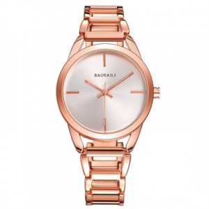 Luxury Design Rose Gold Stainless Baosaili Steel Strap Bracelet Watch-Rose Gold