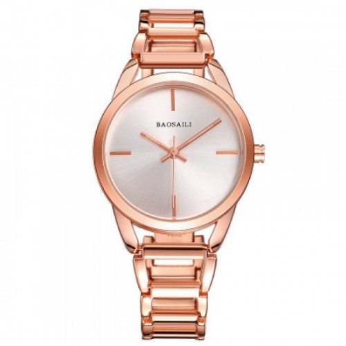 Luxury Design Rose Gold Stainless Baosaili Steel Strap Bracelet Watch-Rose Gold image