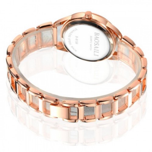 Luxury Design Rose Gold Stainless Baosaili Steel Strap Bracelet Watch-Rose Gold image