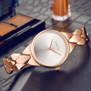 Round Dial Baosaili Design Round Dial Bracelet Watch-Rose Gold