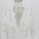 Latest Hollow Lace Stitched V-neck Jumpsuit Party Dress - White image