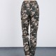 Trendy Camouflage Printed Trousers Casual Bottoms - Green image