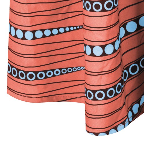 Latest Design Digital Printed Sleeveless Maxi Casual Dress - Red image
