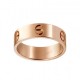 Women's Love Design Cartier Style Titanium Steel Ring-Rose Gold image