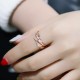 Antique Irregular Geometric Fashion Adjustable Zircon Ring-Silver image
