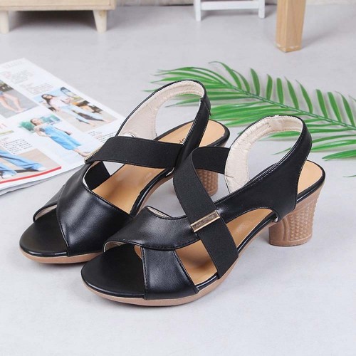Women's New Summer Lightweight Comfortable Sandals - Black image
